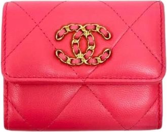 Chanel Pre-owned Wallets, female, Pink, Size: ONE SIZE Pre-owned Vintage Wallet