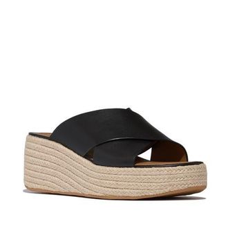 FitFlop Platfforms Espadrille Slides in Black at Nordstrom, Size 11
