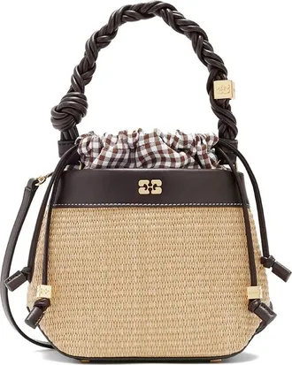Ganni Bou Braided-strap Bucket Bag