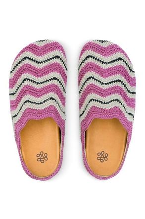 The Sak Bolinas Crochet Ripple Clog in Fuchsia Ripple at Nordstrom, Size 10