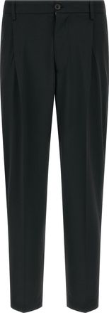 Department Five Black Polyester Casual Mens Pants