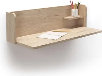 HERDASA Herdasa - Mesa Estudio Para Colgar Mod-roman Acabado Roble, 35 X 90 X 25 Cm (fondo X Ancho X Alto)