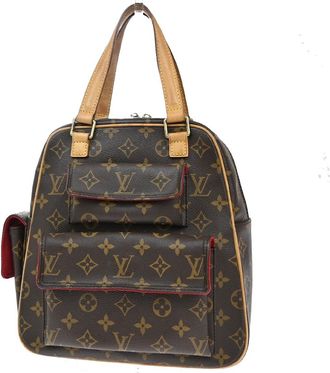 Louis Vuitton Excentri-Cite Handbag Monogram Canvas Brown Canvas Bag (Pre-Owned)