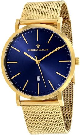 Christian Van Sant Mens Blue dial Watch