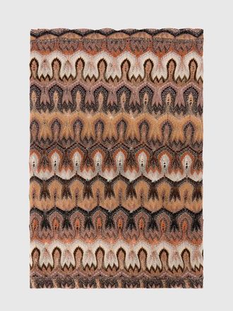 Missoni Stole In Lam&eacute; Viscose With Arabesque Motif in Gold& Beige at Nordstrom