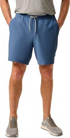 Johnnie-O Mens Jumpin Ribbed Knit Performance Shorts In Lake