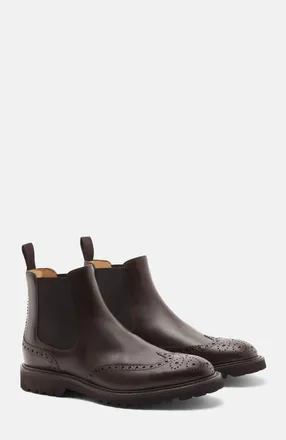Scarosso Keith Chelsea Boots in Brown Calf at Nordstrom, Size 42.5