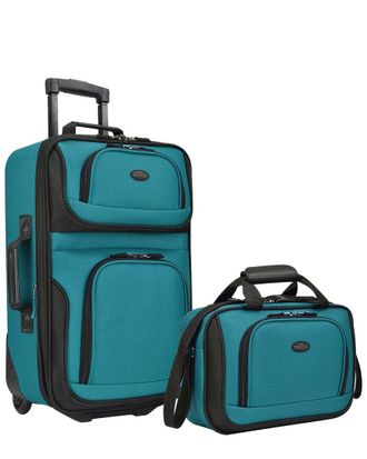 Travelers Choice Us Traveler Rio Expandable 2Pc Luggage Set
