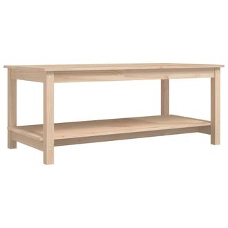 vidaXL Vidaxl - Mesa De Centro De Madera Maciza De Pino 110x55x45 Cm