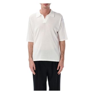 Roberto Collina Polo Shirts, male, White, Size: XL Over Polo