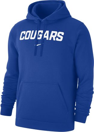 Nike BYU Club Fleece Nike Mens College Pullover Hoodie in Blue | M31777BGYU-RYL
