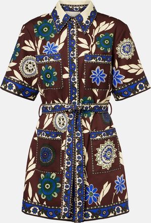 Alemais Al&eacute;mais Jasper printed cotton shirt dress