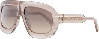 Dior Ladies Black Aviator Sunglasses DIORSIGNATUREM1U 40F1
