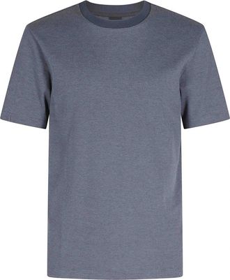 HUGO BOSS T-shirt Thompson 102 - Heren - T-shirts - Blauw - M - Katoen - Tops