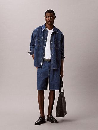 Calvin Klein 90s Logo Denim Shorts