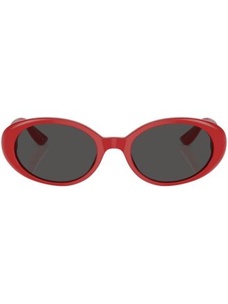Dolce & Gabbana Eyewear Occhiali da sole tondi - Rosso