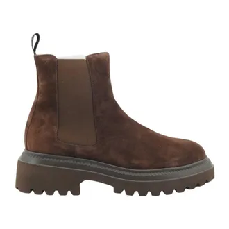 Frau Schoenen, Dames, Bruin, 40 EU, Leer, Chelsea Boots