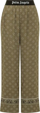 Palm Angels Paisley-printed Piped-trim Detailed Trousers