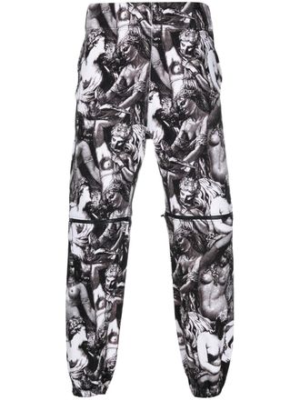 Undercover Pantaloni sportivi con stampa grafica - Bianco