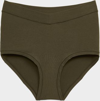 Miiyu Womens Stretchy high V-waist Hipster Panties TENCEL TM modal