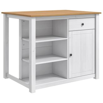 vidaXL Carro De Cocina Panama 2 Pcs Y Cera De Miel 112 X 77 X 90 Cm Vidaxl