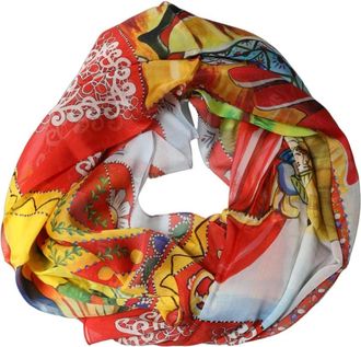Dolce & Gabbana Foulard in Seta Stampata - - Accessories - Donna - Multicolore - ONE SIZE