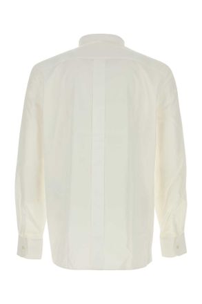 Saint Laurent 826821y217w 9000 Blanc Exterior: Cotton Camicie Shirt
