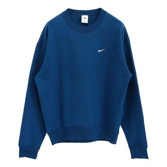 Nike Round Neck Pullover Loose Long Sleeves Hoodie Mens Blue DA0318-460