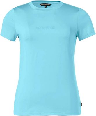 Goldbergh Womens Avery Short Sleeve Top In Atlantic Blue