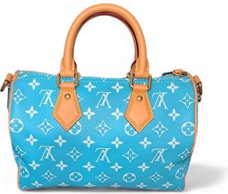 Louis Vuitton Womens Speedy P9 Bandouliere 25 - Blue Calf Leather - One Size