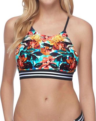 Body Glove Elena High Neck Bikini Top In Bdg Wonderland