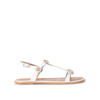 Carvela Womens Leather Amalia Sandal Sandals - White - Size UK 4