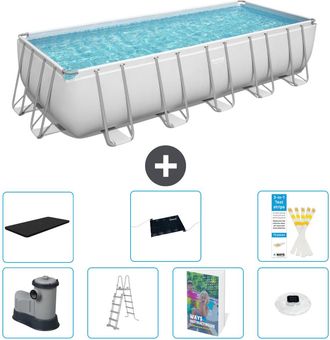Bestway Piscina Bestway Power Steel Rectangular - 640x274x132 Cm - 8-piezas S598