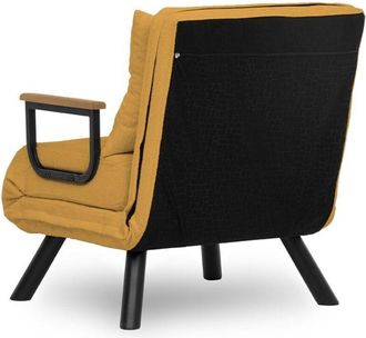Les Tendances Sill&oacute;n Cama, Sof&aacute; Cama, Asiento Individual, Cama De Invitados Sofa-bed Mustard