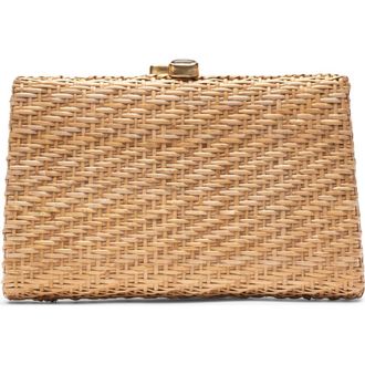 Frances Valentine Stella Rattan Clutch in Natural/Multi at Nordstrom