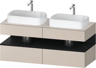 Duravit Qatego Consola Mueble Bajo Lavabo, 2 Extensiones, 2 - Duravit