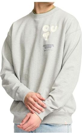 Revolution Printed Crewneck Out Pullover f&uuml;r Herren | grau