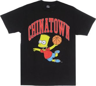 Market The Simpsons Zwart Tee Korte Mouw - Heren - T-shirts - Zwart - L - Katoen - Tops