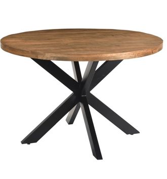 Moloo Mesa de comedor redonda 4 personas, d120 cm madera