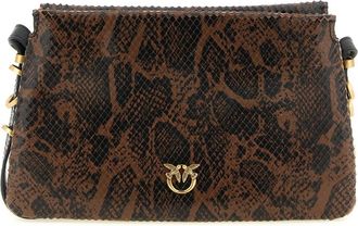 Pinko Triplet Mini Shoulder Bag - female - PINKO - Shoulder Bags - Brown - ONE SIZE - Bags