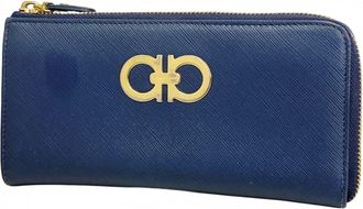 Ferragamo Leather Long Wallet (Bi-Fold) (Pre-Owned)