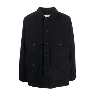Filson Heren, Jassen, Blauw, Maat: S Wol