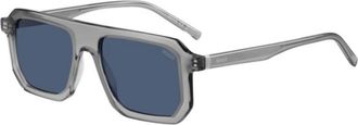 HUGO BOSS Blue Square Mens Eyeglasses HG 1312/S 0KB7/KU 53
