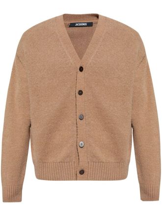 Jacquemus Jacquemus cardigan - men - Alpaca/Merino/Polyamide - L - Brown