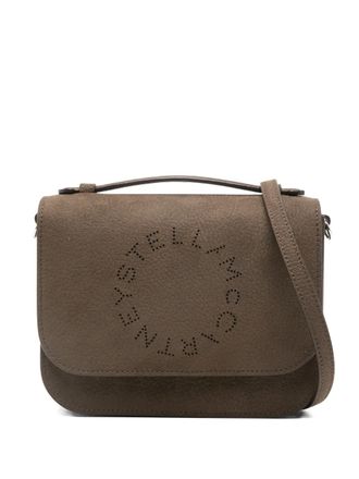 Stella McCartney logo-perforated cross body bag - Brown