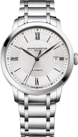 Baume & Mercier Classima Bracelet Watch, 40mm in Silver at Nordstrom