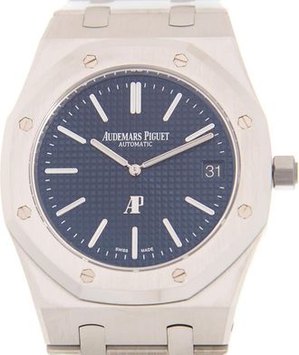 Audemars Piguet Royal Oak Automatic Blue Dial Stainless Steel Mens Watch 15202ST.OO.1240ST.01