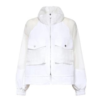 Pinko Light Jackets, female, White, Size: XS Pocket Jacket