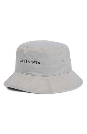 AllSaints Classic Nylon Bucket Hat in Fint Gray at Nordstrom Rack
