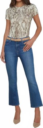 L'agence Mira Crop Mini Boot Jeans In Stockton